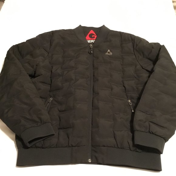 Gerry Mens Black Long Sleeve Zipped Pocket Full-Zip Puffer Jacket Size Large - Picture 1 of 11